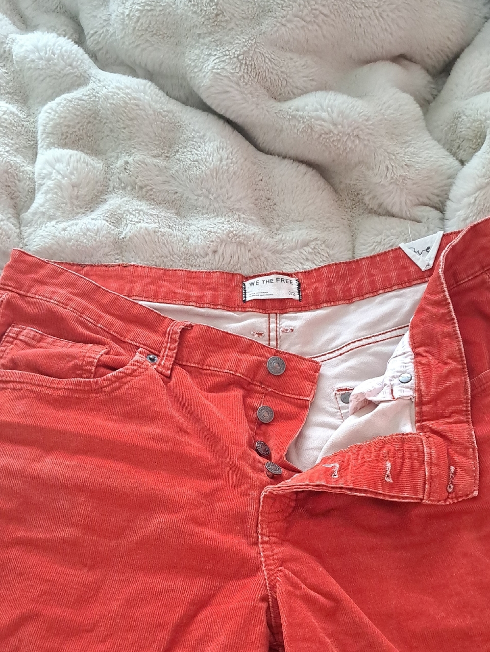 We The Free Tennesse Fiery Red Corduroy  Jeans/pants